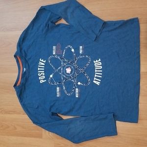 Old Navy blue long sleeve shirt kids size 10-12